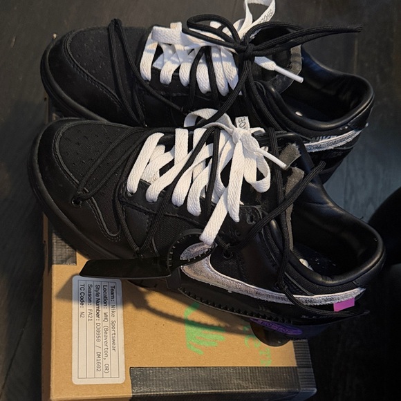 Off-White Black and Metallic Sneakers